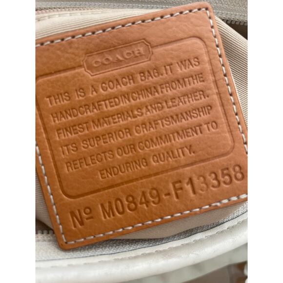 COACH F13358 Bleecker canvas blue Duffle Bucket shoulder convertible crossbody - Picture 10 of 10